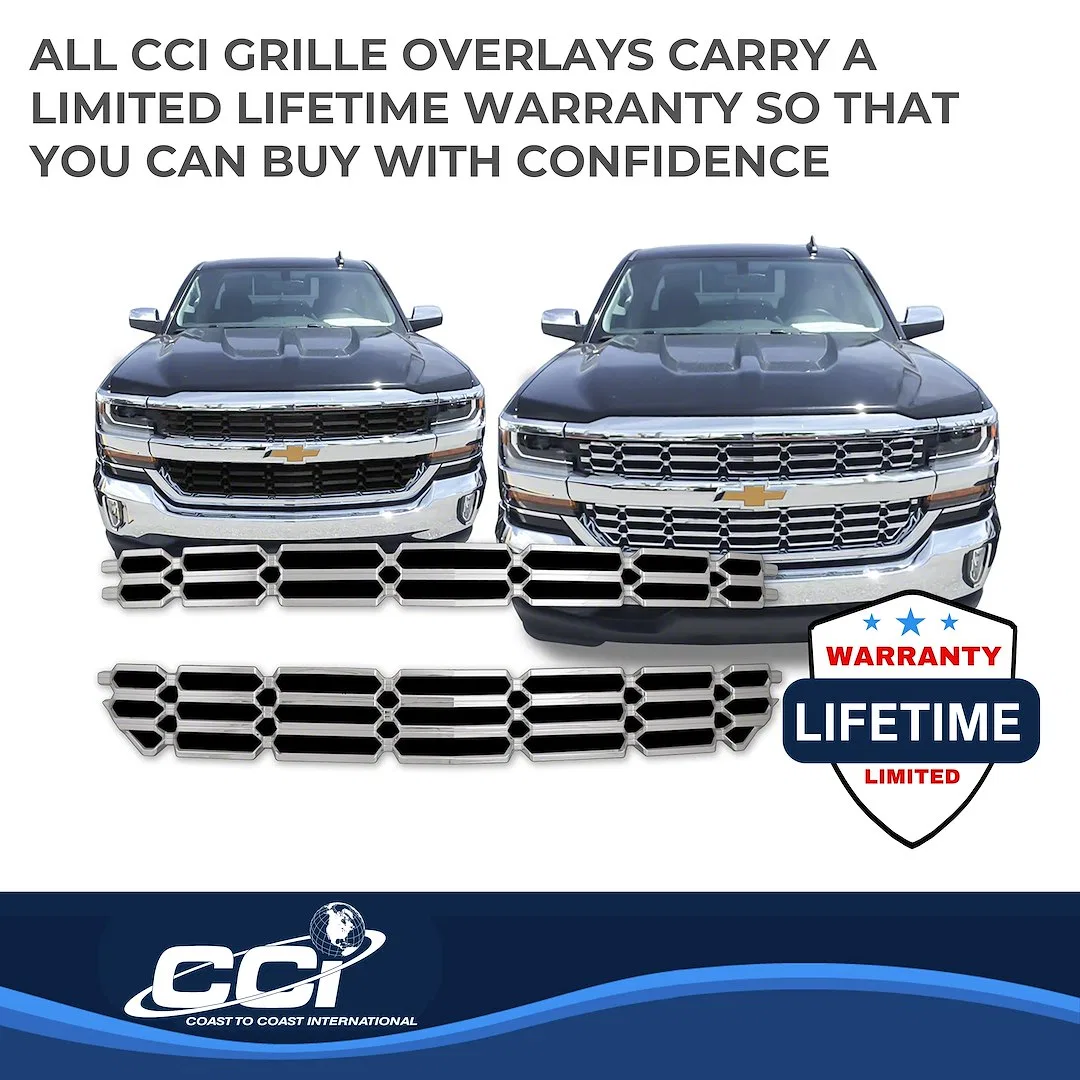 IWCGI136 – COAST2COAST Grille Insert, Overlay 2 Piece Chrome Plated ABS Plastic - view 3